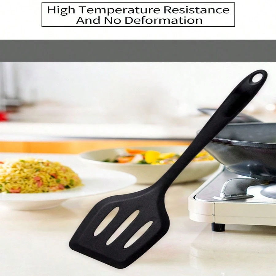OPPWONG Raschietto in Silicone, Bocca Ampia per Evitare Che Si Attaccino Spatole per Utensili da Spatola in Silicone Resistente al Calore con Manico Incorporato in Acciaio