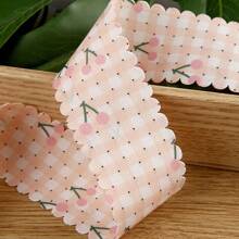 Cinta a cuadros impresa por ambos lados, accesorio de pelo hecho a mano en forma de lazo, flor para el cuello, decoración de sombrero, encaje a cuadros para acolchar