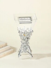 Transparent Geometric Luxury Alloy Incense Burner, Suitable For Gifts Birthday Graduation