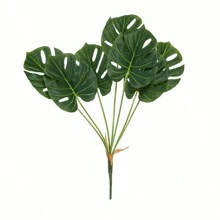 1PC 18 Head Artificial Plant Tree With Large Turtle Back Leaves, Home Decoration, Flower Pot, Outdoor Garden, Gardening Decoration, Wedding Site Decoration, Garden Matching, Party Dining Table Decoration