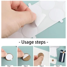 50/100/200pcs Double-Sided Adhesive Sticker, Fire Paint Seal Sticker, Fire Paint Wax Label Envelope Sealing Sticker, Double Sided Adhesive Dot For Wax Seal Stamp Kit, Removable Sticker Tape Dot, Adhesive Wax Seal Sticky Backing With Pull Ring, For Wax Seal Sticker, DIY Craft Adhesive Waxing Sticker - White - View 5