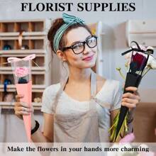 Hộp quà tặng hoa tươi 5 chiếc/2 chiếc, hộp lưu niệm, hộp trang trí hoa cưới, hộp quà tặng Ngày của Mẹ, đồ trang trí tiệc ngày lễ - Đen B - Xem 10