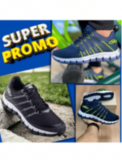 Tênis Olympi Masculino Para Corrida Super Macio Confortável Para Uso Prolongado Do 38 Ao 43 Sola Que Absorve Impacto