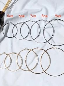 European And American Exaggerated Hoop Earring Diameter 9cm