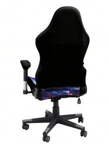 4 قطع/ مجموعة أغطية لكراسي الألعاب مطبوعة ، أغطية كرسي الكمبيوتر قابلة للغسيل والإزالة من الحرير السائل مطاطية، مناسبة للمكتب والبار والغرفة والكراسي الخاصة بالألعاب وديكور المنزل