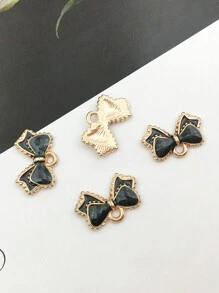 10 pièces Charmes de nœud en émail, pendentifs de nœuds papillon de couleurs assorties, mini nœuds papillon mignons pour artisanat DIY, bracelets, colliers, boucles d'oreilles, accessoires de bijouterie