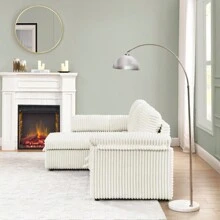 Corduroy Tufted Upholstered Sleeper Sectional Sofa L-Shaped Modular Convertible Sofa With Storage Chaise Pull Out Sleep Couch Bed And Reclining Backrest Perfect For Living Space Beige