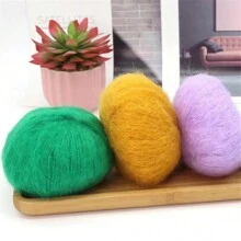 Bolsa de fios variegados de 6 fios - Mudança gradual de cor e mistura de renda de 50% acrílico, 30% alpaca, 20% angorá para tricô e crochê faça você mesmo, suéteres, xales e jaquetas da moda outono e inverno