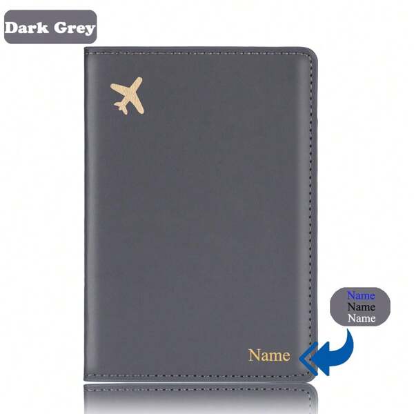 Capa para passaporte de viagem personalizada de moda, porta-passaporte feminino e masculino, porta-cartão de crédito, capa de Pu, carteira para passaporte