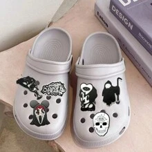 Horror Halloween Schuh Charms als Accessoires für Sandalen, Clogs, Anstecker, Abzeichen, Jeans Dekorationen und Schuhe