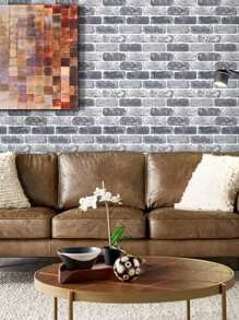 10pcs Faux Brick Peel And Stick Wall Panels, 3D Wall Tile Stickers, Brick Backsplash Waterproof Peel And Stick Tiles For Bathroom Room And Kitchen, Bedroom And Living Room Wall Decor, Vintage Rustic Decor - Multicolor - View 10