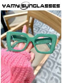 2pcs/3pcs Retro Square Frame Fashion Optical Glasses For Women, Suitable For Using Smartphones, Computers, Photographing And Accessorizing - Anti-blue Light - View 17