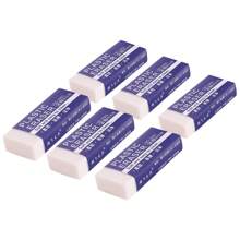 12/6/10/18/24/60pcs Simple White Eraser, Special Eraser For Exam, Pencil Writing, Wipe Clean Without Leaving Traces Creative Stationery Office Gifts,3.8cm*1.8cm Back To School