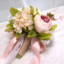 1pc Spring Bridal Bouquet Wedding Bouquets For Bride Flower Bouquets Bouquet For Wedding Bouquet For Bride Rose Bouquet Bridal Holding Flowers Wedding Supplies Outdoor Plastic Artificial Flowers Bridesmaid Bouquets