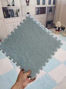 12 cái lông tơ Câu đố Thảm trải sàn Thảm , Ván sàn Gạch Mềm mại Leo Khu vực Thảm , Vá lại Tấm thảm , Chống giọt bắn Đầu giường Tấm lót , DIY Thảm , Hình vuông Vá lại Nối đất Tấm lót , Đầu giường Tấm thảm , Thảm , Diện tích lớn , Phòng khách Phòng ngủ Trang trí - Màu tím - Xem 35