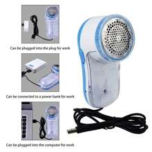 Electric Lint Remover USB Wired Bobble Remover Fabric Shaver For Clothes - Blue - View 8