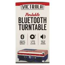 Journey Bluetooth Suitcase Record Player With 3-Speed Turntable