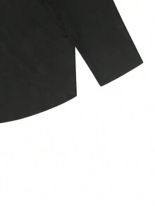 Plus Size Crew Neck Loose Long Sleeve High Low Hem Casual Blouse