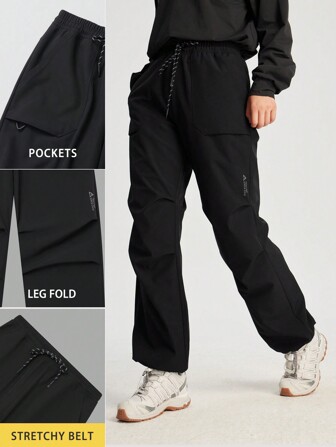 TECTOP Pantalones térmicos para mujer para exteriores, resistentes a los arañazos y duraderos, adecuados para senderismo, con pierna ajustable, bolsillos grandes duales, entrega de patrones/logotipos aleatorios