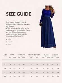 Women's Elegant Contrast Sequin Long Dress, Suitable For Evening Party And Formal Occasions, Wedding Guest Dress, Prom Dress - Blue - View 11