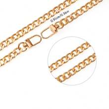 1条多功能链条肩带，配有耐用金属扣，适用于手提包和斜挎包，用途广泛 - 彩色 - 查看 6