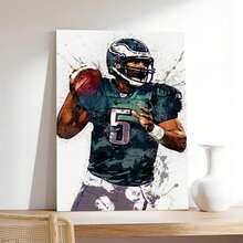 Donovan McNabb Poster Football Canvas Poster Wall Art Bedroom Decor Living Room Decoration Gift - Frame-style - View 2