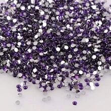 1000pcs Flat Back Resin Rhinestones, Resin Crystals, Round Flat Bottom Resin Gems, For Accessories, Shoes, Clothes, Cosmetics, Bags, Handmade DIY Art Decorations
