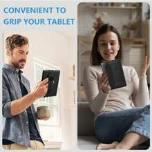 Alça de Mão Segura para Kindle e E-Reader - Suporte Agarrador de Dedo para Kindle Paperwhite/Kobo Clara/BQ/Toline Shine/ Vision/Pocketbook/ Tablet E-Book de 6"-6.8"-7" - Alta Elasticidade