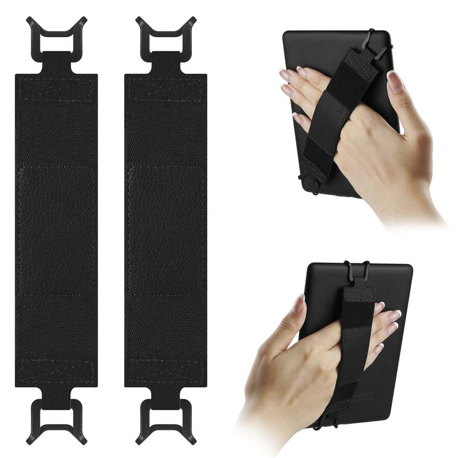 Alça de Mão Segura para Kindle e E-Reader - Suporte Agarrador de Dedo para Kindle Paperwhite/Kobo Clara/BQ/Toline Shine/ Vision/Pocketbook/ Tablet E-Book de 6"-6.8"-7" - Alta Elasticidade