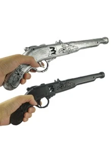 Pistola de Pirata do Caribe de Plástico, Brinquedo de Cosplay de Pirata, Acessório e Brinquedo de Arma para Fantasia de Personagem de Halloween, Acessório para Peça de Teatro, Festa e Festival, Adequado Tanto para Homens Quanto para