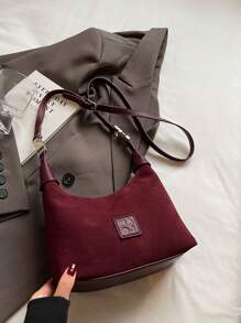 1pc FEISTURE Mildew Resistant Matte Handbag, Crescent Tote Bag Suitable For Girls, Ladies, College Students, Young Office Workers For Work, Business, Commuting, School