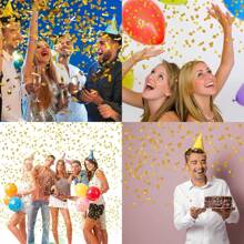 4 piezas Confeti para fiestas de revelación de género, duchas, pero también para cumpleaños, bodas, graduaciones, aniversarios, eventos festivos u otros eventos para sorprender a las personas
