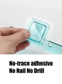 亚克力排水皂碟，壁挂式粘贴皂架，浴室塑料皂盒，水晶模型排水皂盒，壁挂式皂盒，防涝皂架，皂盘，皂架，皂盒皂盒家居浴室装饰秋季装饰返校 - 彩色 - 查看 9