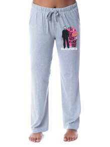 Universal Halloween II Womens' Film Movie Logo Michael Myers Sleep Pajama Pants
