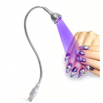 LED Nail Lamp Portable Manicure Dryer Gel Polish Curing Light With Gooseneck For Gel Nails Nails Salon And Home DIY