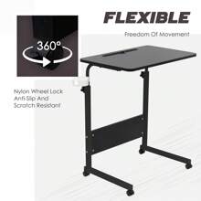 GRANDMA SHARK  Laptop Table For Sofa Or Bed, Laptop Desk, Standing Height Adjustable Computer Desk, Portable Side Table, Bed Table, Sofa Table - Black2-60*40cm - View 6