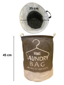 Large Collapsible Cotton Laundry Basket Convenient Foldable Durable Clothes Storage Basket Two Sizes - Multicolor - View 9