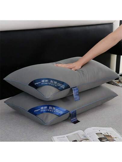 Effen Pillows Filling, Skin Friendly Soft, Bedroom Home view 2