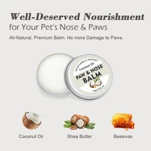 ORIMINOPET Bálsamo natural para las patas y el hocico de perros con aceite de coco - Protege las patas del asfalto caliente, para patas y hocicos secos, humectante para patas agrietadas, con fragancia natural de coco para gatos y perros, 0.53 Oz (15g)