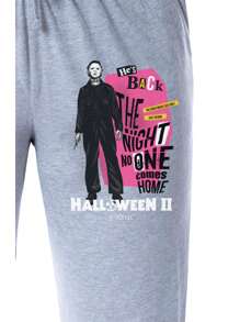 Universal Halloween II Womens' Film Movie Logo Michael Myers Sleep Pajama Pants
