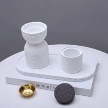 Quemador de incienso de resina de piedra ágata a rayas simple