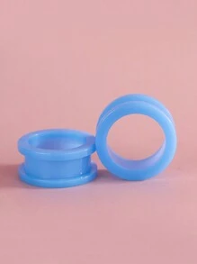 Fashion Body Jewelry Acrylic Pinkycolor Ear Gauges Y2K Jewelry Screw Ear Plugs Unisex Piercing Jewelry Suitable For Wearing Or As A Gift