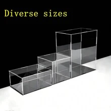 Assemble Clear Acrylic Box: The Perfect Display Case For Collectibles, Action Figures & Toys (4x4x4 Inch; 10x10x10 Cm) Christmas, Halloween, Thanksgiving Gift