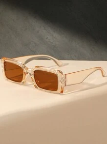 1 para okularów retro w kwadratowej oprawie, okulary przeciwsłoneczne unisex w stylu punkowym dla mężczyzn i kobiet, pochlebne
