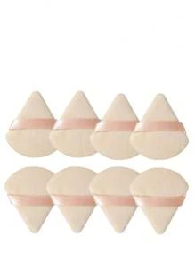 24-5 件/套化妆粉扑,三角天鹅绒粉扑,化妆粉扑,专为轮廓和眼部区域设计,柔软粉扑,扇形粉扑,杏色化妆工具,干湿两用化妆粉扑,适用于面部定妆,遮瑕粉扑,散粉扑和迷你手指粉扑,适合化妆初学者 - 杏色 - 查看 9