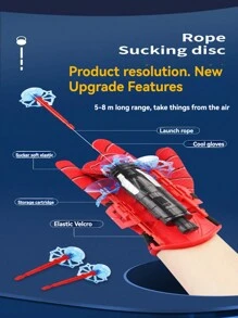 Toy Blaster Gun With Soft Bullets, Innovative Glove That Can Shoot Suction Cup - Multicolor - View 6