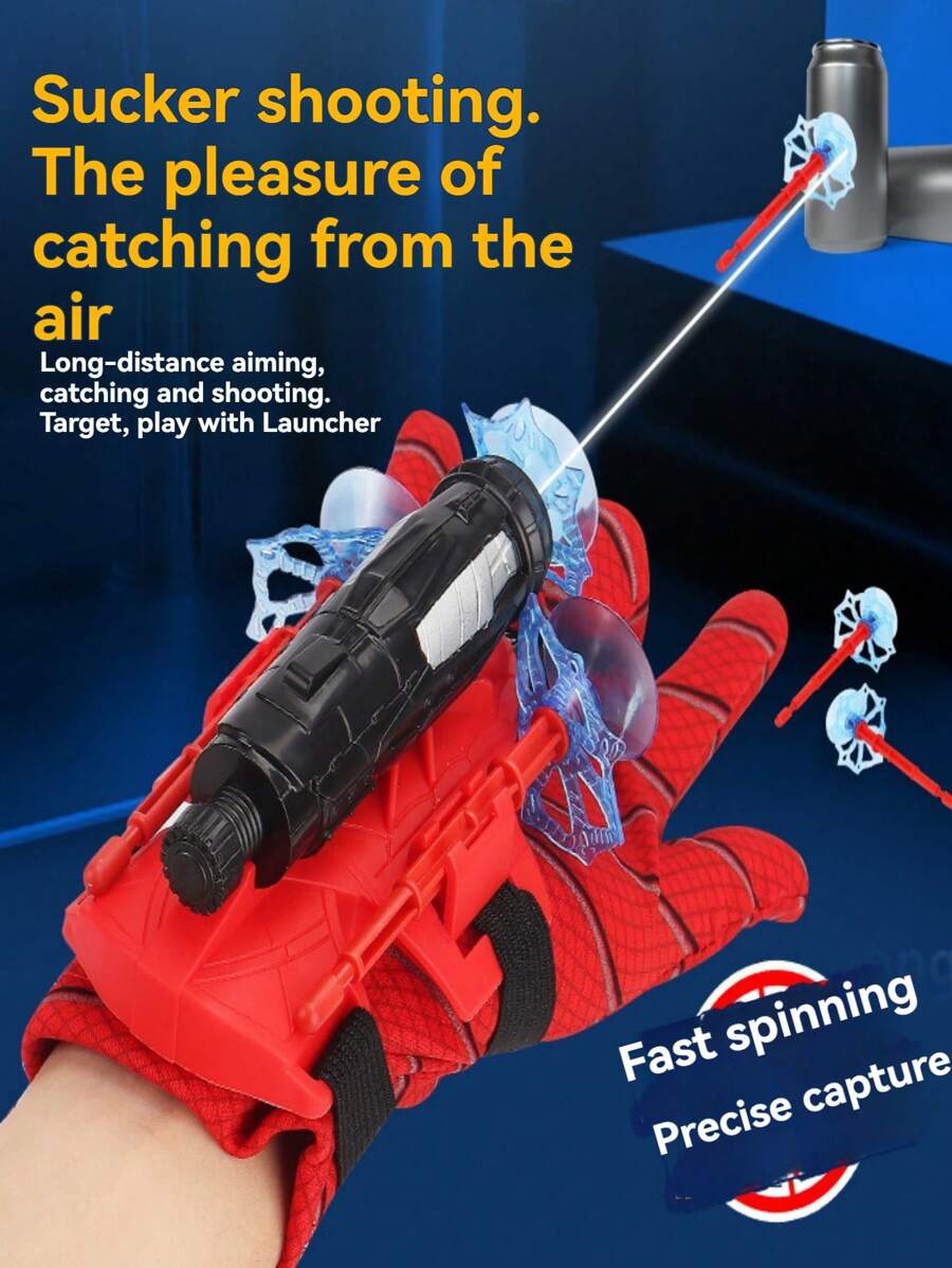 Toy Blaster Gun With Soft Bullets, Innovative Glove That Can Shoot Suction Cup