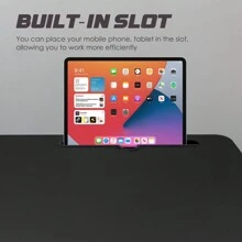 GRANDMA SHARK  Laptop Table For Sofa Or Bed, Laptop Desk, Standing Height Adjustable Computer Desk, Portable Side Table, Bed Table, Sofa Table - Black2-80*40cm - 查看 4