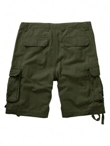Men's Cargo Shorts, Camo Shorts, Multi Pocket Casual Shorts, Loose Fit Outdoor Work Shorts With No Belt.