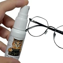5 Limpa Lentes Mimo 25ml + 5 Flanela Cores Sortidas Óculos
